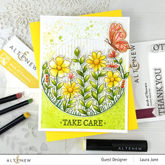 Stamp & Die & Stencil Bundle Arch Of Flowers