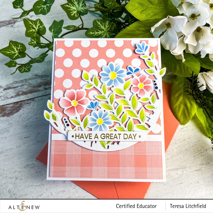 Stamp & Die & Stencil Bundle Arch Of Flowers