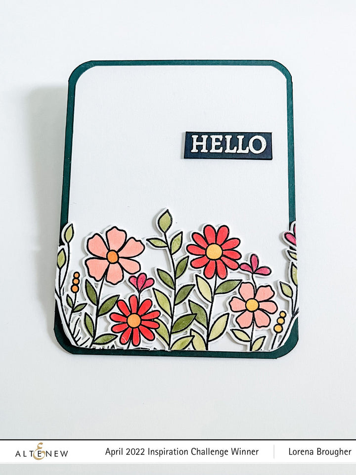 Stamp & Die & Stencil Bundle Arch Of Flowers