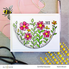 Stamp & Die & Stencil Bundle Arch Of Flowers