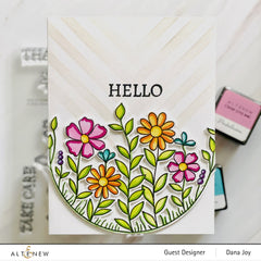 Stamp & Die & Stencil Bundle Arch Of Flowers