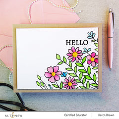 Stamp & Die & Stencil Bundle Arch Of Flowers