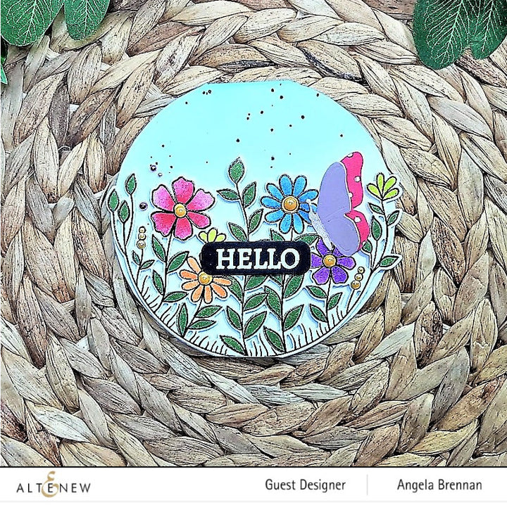 Stamp & Die & Stencil Bundle Arch Of Flowers