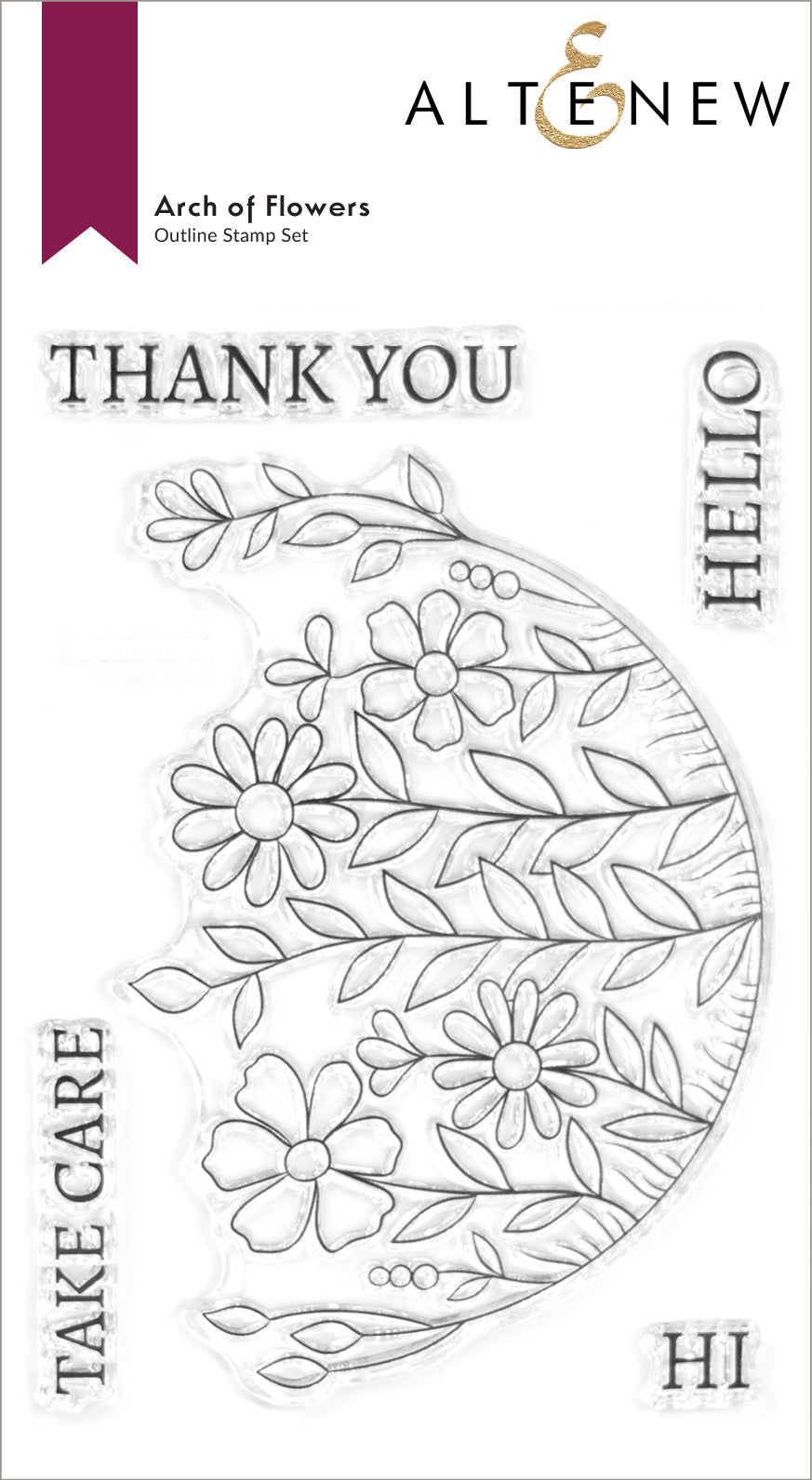 Stamp & Die & Stencil Bundle Arch Of Flowers