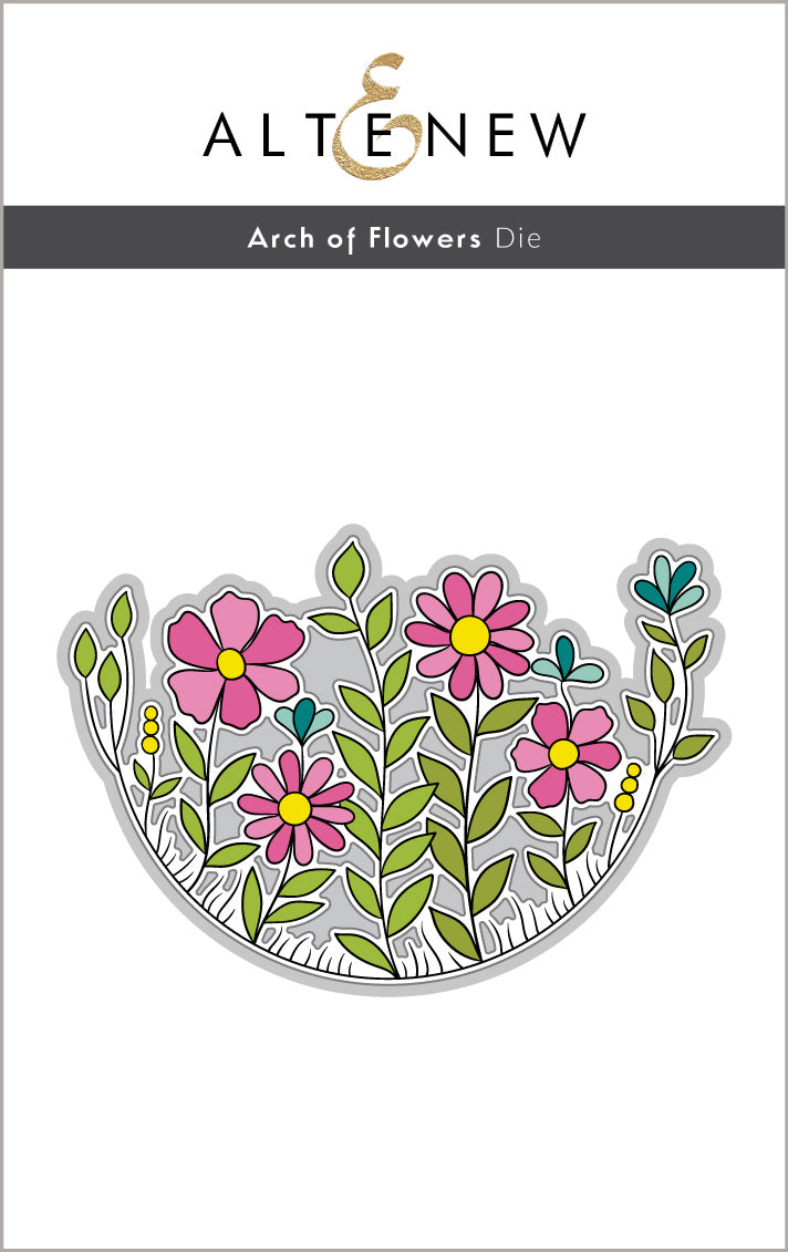 Stamp & Die & Stencil Bundle Arch Of Flowers