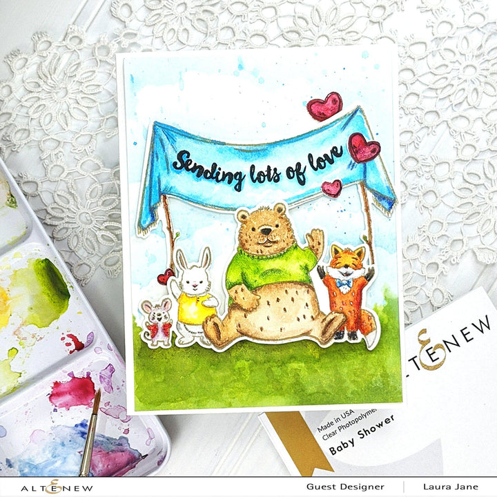 Stamp & Die & Stencil Bundle Baby Shower