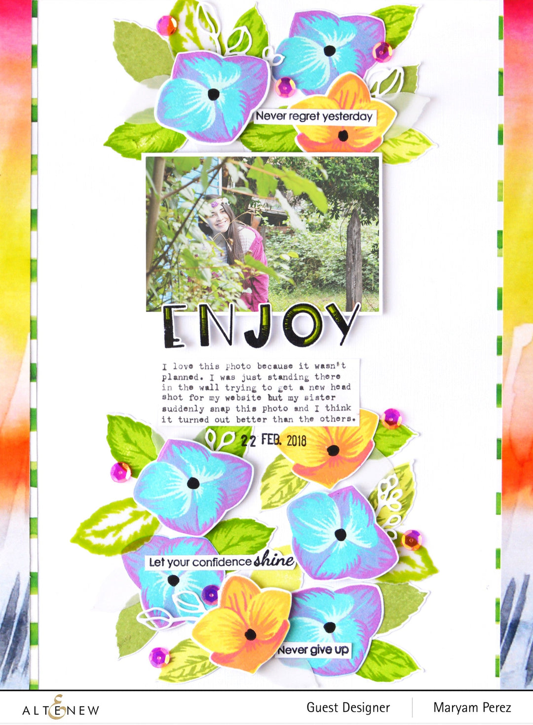 Stamp & Die & Stencil Bundle Basic Blooms