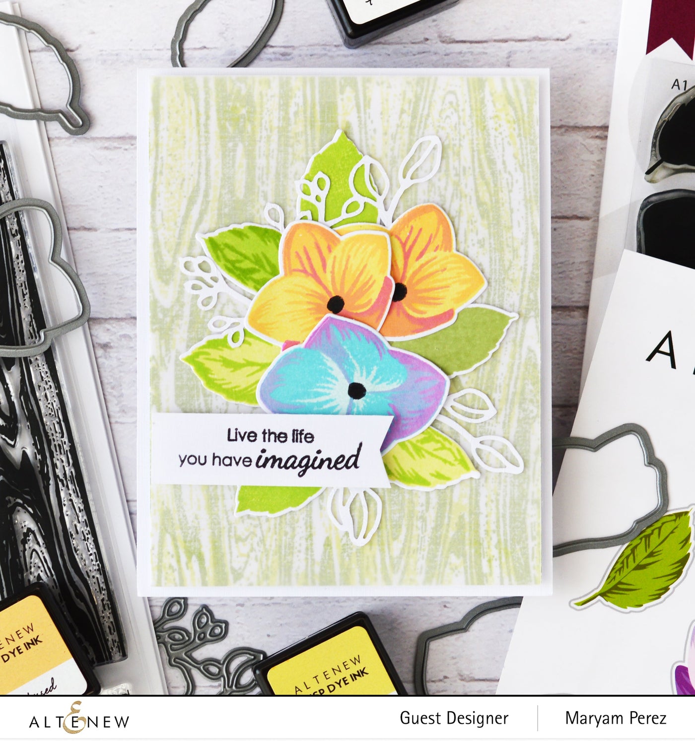 Stamp & Die & Stencil Bundle Basic Blooms