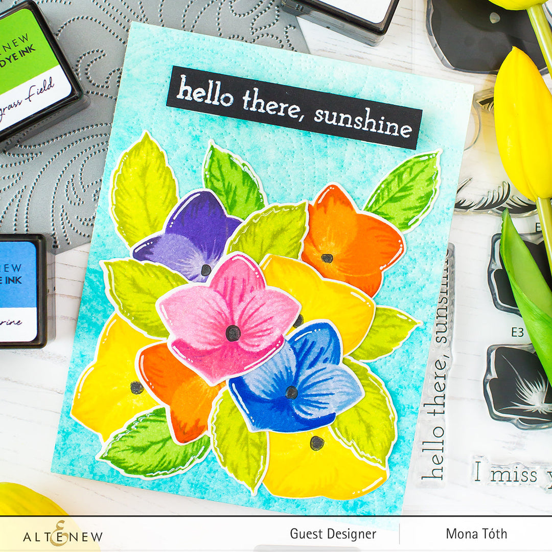 Stamp & Die & Stencil Bundle Basic Blooms