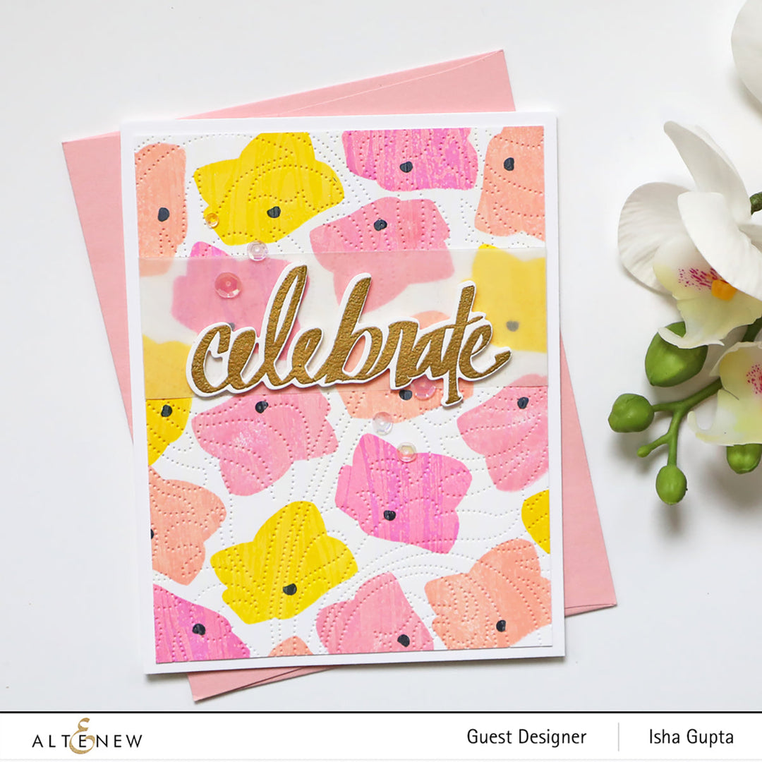 Stamp & Die & Stencil Bundle Basic Blooms