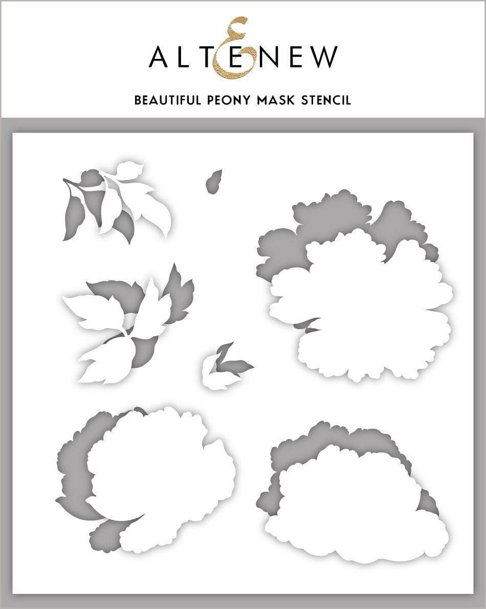 Stamp & Die & Stencil Bundle Beautiful Peony