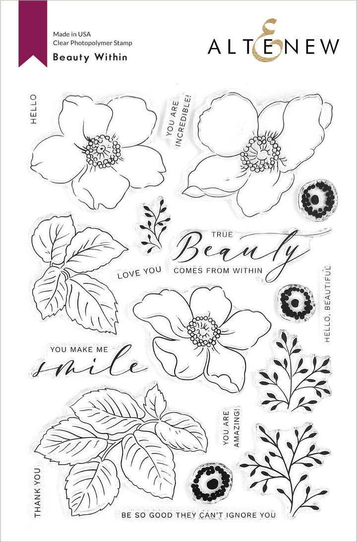 Stamp & Die & Stencil Bundle Beauty Within