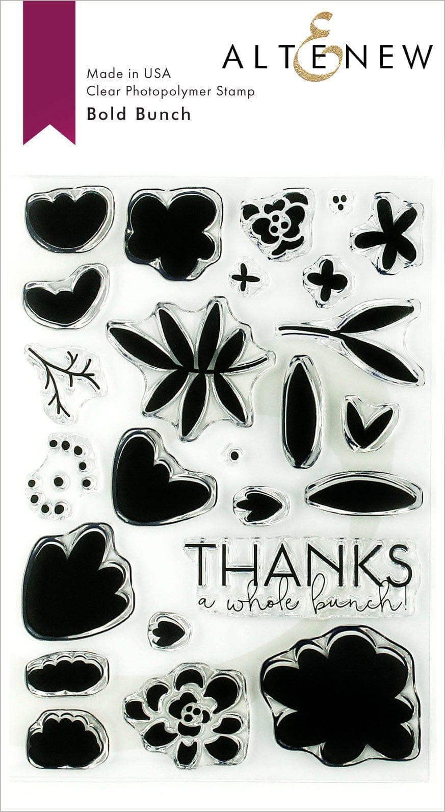 Stamp & Die & Stencil Bundle Bold Bunch