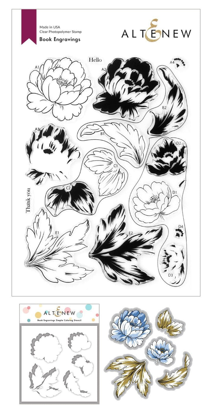 Stamp & Die & Stencil Bundle Book Engravings