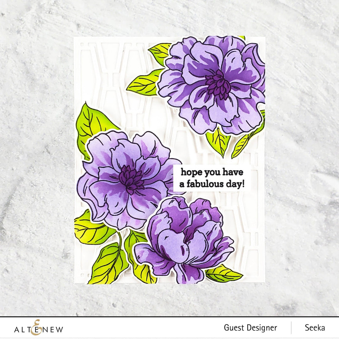 Stamp & Die & Stencil Bundle Botanical Illustrations