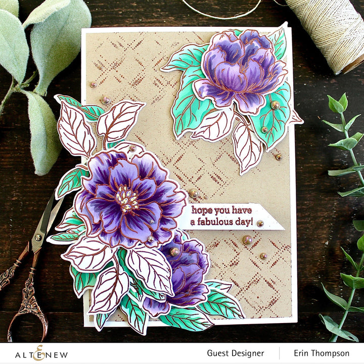 Stamp & Die & Stencil Bundle Botanical Illustrations