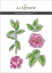 Stamp & Die & Stencil Bundle Botanical Illustrations