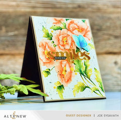 Stamp & Die & Stencil Bundle Bouquet of Poppies