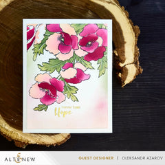 Stamp & Die & Stencil Bundle Bouquet of Poppies