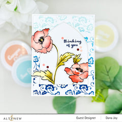 Stamp & Die & Stencil Bundle Bouquet of Poppies