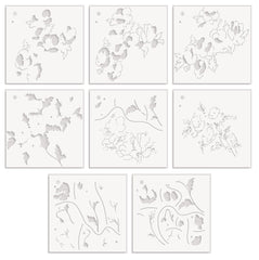 Stamp & Die & Stencil Bundle Bouquet of Poppies
