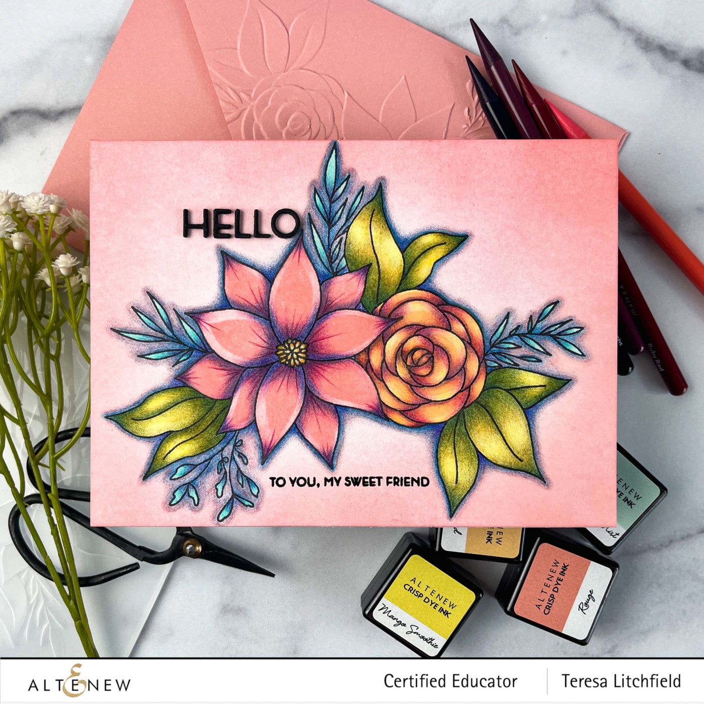 Stamp & Die & Stencil Bundle Calming Cluster Stamp & Die & Stencil Bundle