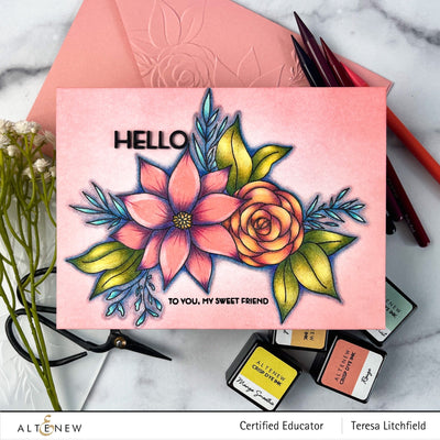 Stamp & Die & Stencil Bundle Calming Cluster Stamp & Die & Stencil Bundle