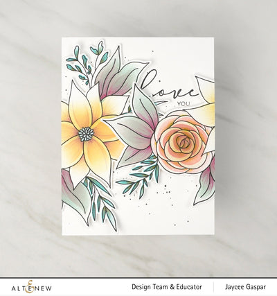 Stamp & Die & Stencil Bundle Calming Cluster Stamp & Die & Stencil Bundle