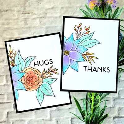Stamp & Die & Stencil Bundle Calming Cluster Stamp & Die & Stencil Bundle