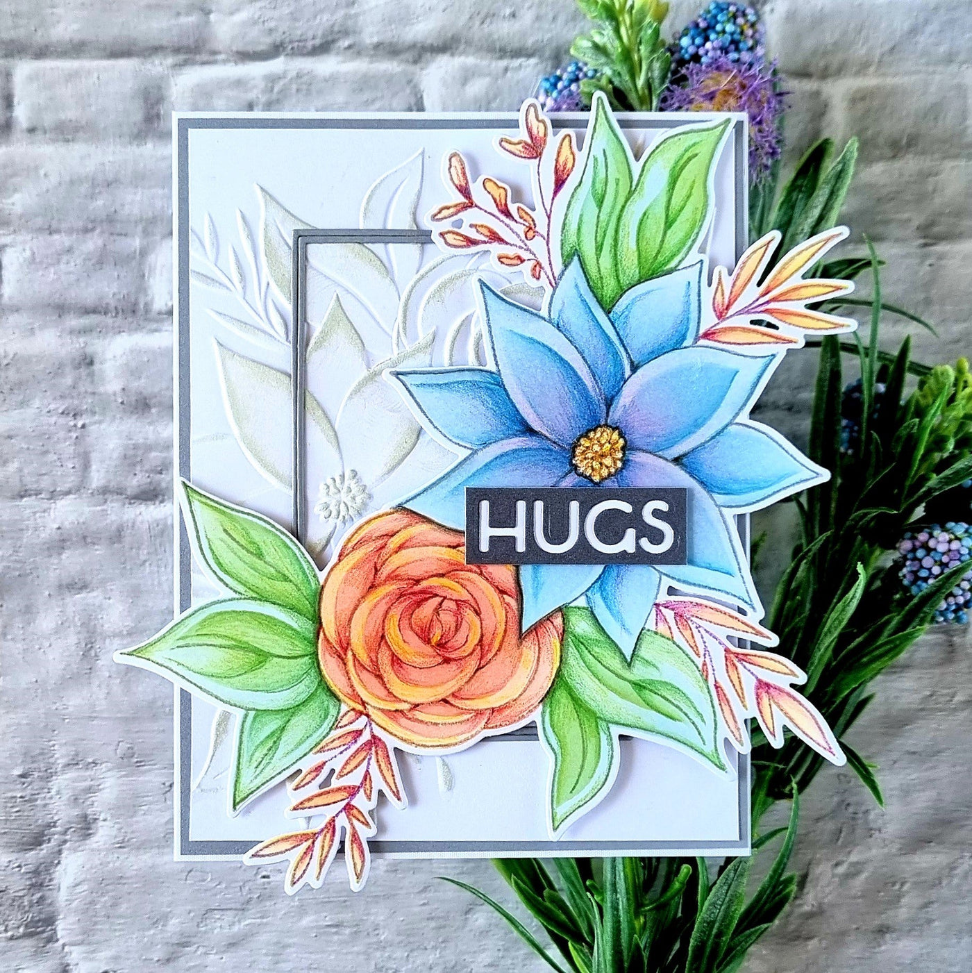 Stamp & Die & Stencil Bundle Calming Cluster Stamp & Die & Stencil Bundle