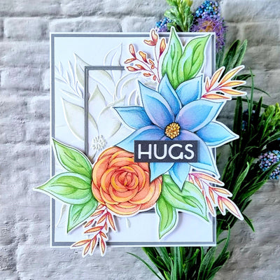 Stamp & Die & Stencil Bundle Calming Cluster Stamp & Die & Stencil Bundle