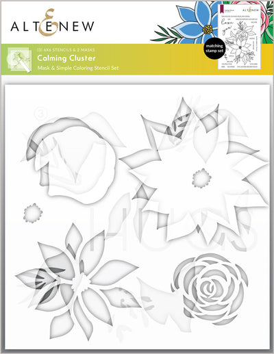 Stamp & Die & Stencil Bundle Calming Cluster Stamp & Die & Stencil Bundle