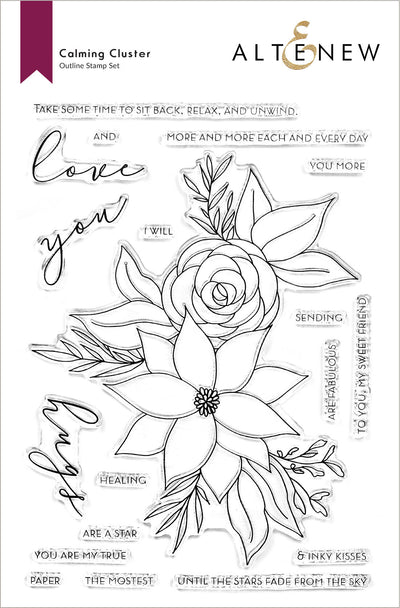Stamp & Die & Stencil Bundle Calming Cluster Stamp & Die & Stencil Bundle