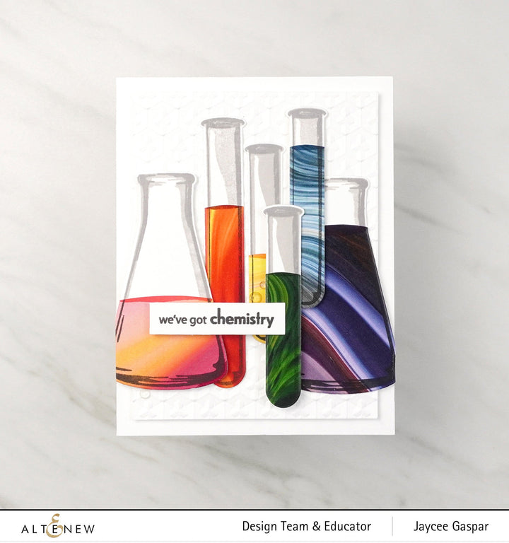 Stamp & Die & Stencil Bundle Chemistry Vases