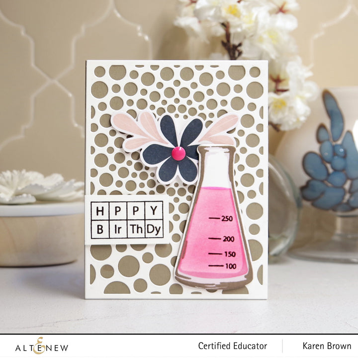 Stamp & Die & Stencil Bundle Chemistry Vases