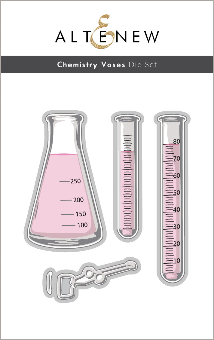 Stamp & Die & Stencil Bundle Chemistry Vases