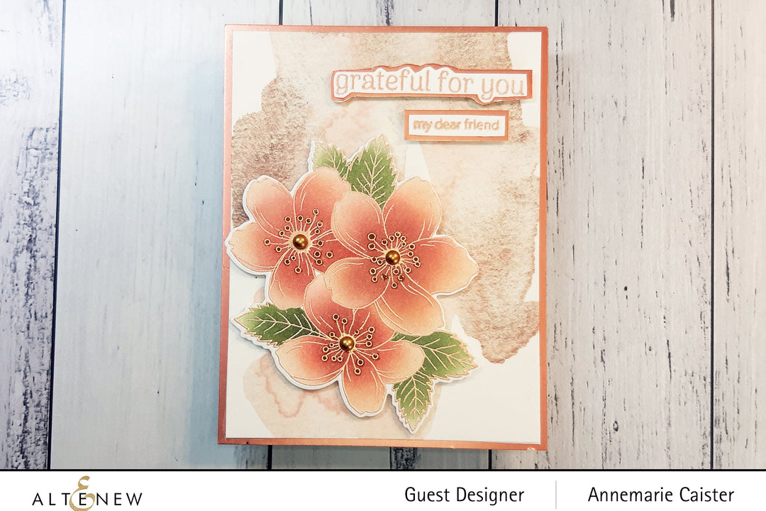 Stamp & Die & Stencil Bundle Cherry Blossoms Bunch