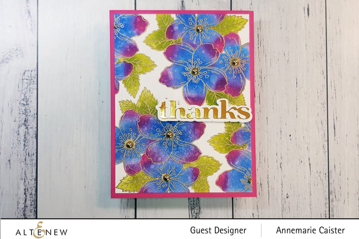 Stamp & Die & Stencil Bundle Cherry Blossoms Bunch