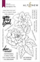 Stamp & Die & Stencil Bundle Courageous You