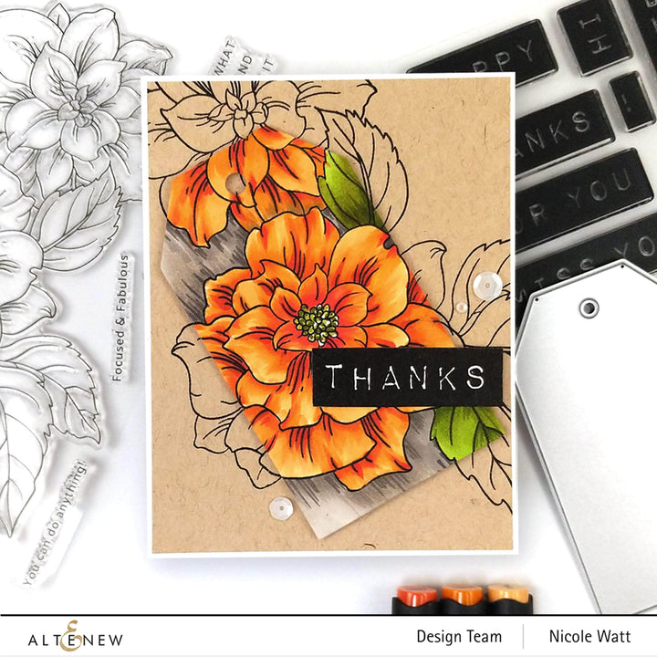 Stamp & Die & Stencil Bundle Courageous You