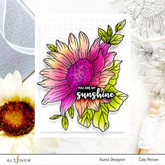 Stamp & Die & Stencil Bundle Dancing Sunflowers