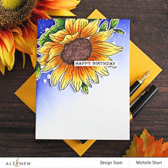 Stamp & Die & Stencil Bundle Dancing Sunflowers