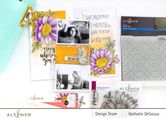 Stamp & Die & Stencil Bundle Dancing Sunflowers