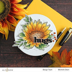 Stamp & Die & Stencil Bundle Dancing Sunflowers
