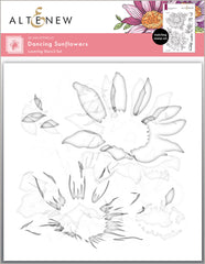 Stamp & Die & Stencil Bundle Dancing Sunflowers