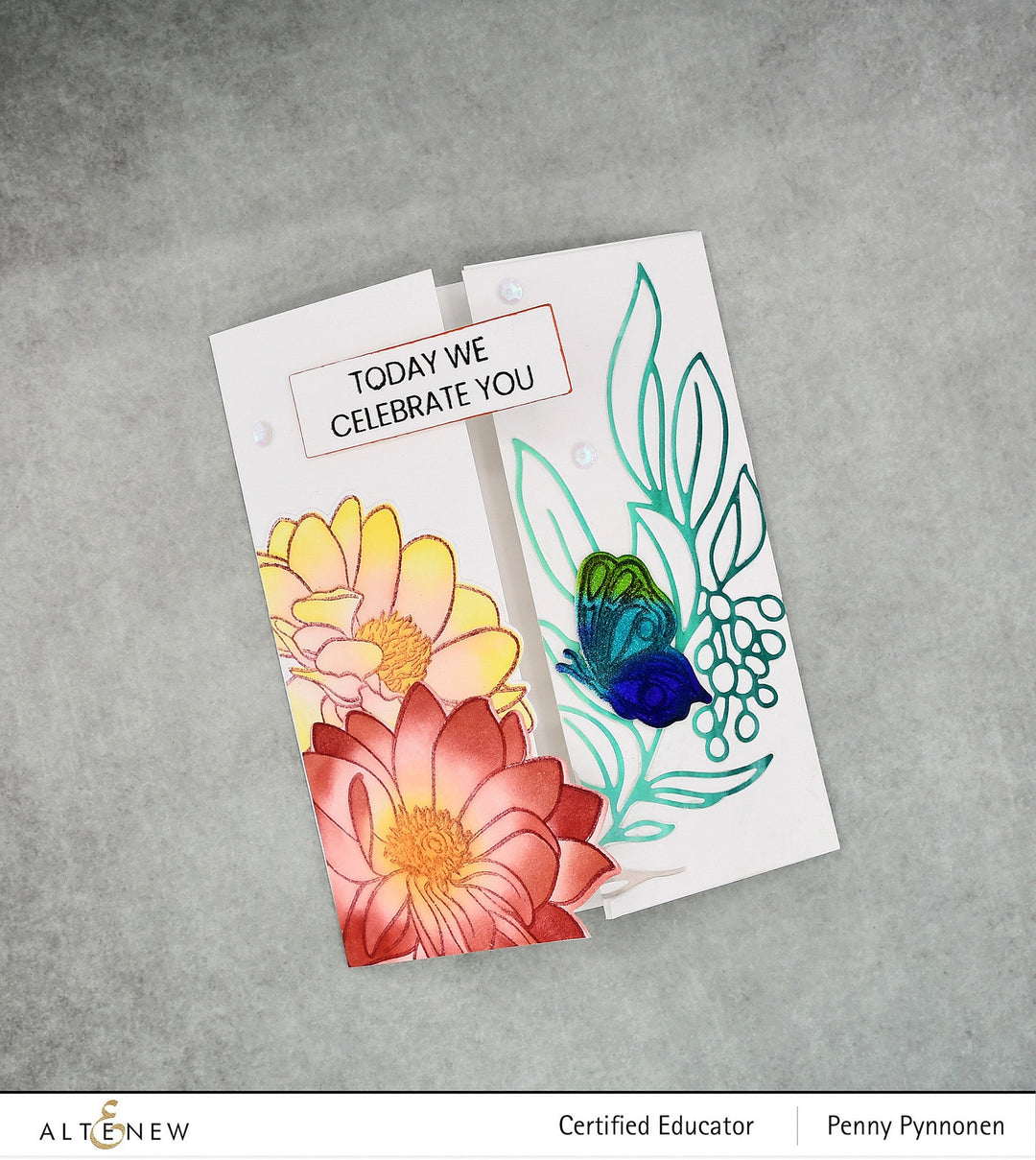 Stamp & Die & Stencil Bundle Dazzling Dahlia