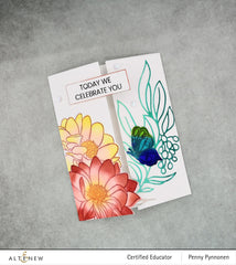 Stamp & Die & Stencil Bundle Dazzling Dahlia