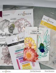 Stamp & Die & Stencil Bundle Dazzling Dahlia
