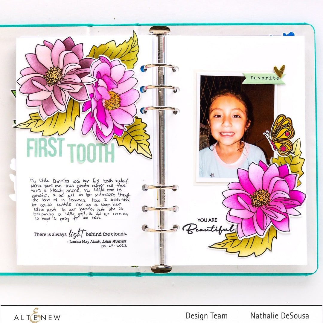 Stamp & Die & Stencil Bundle Dazzling Dahlia
