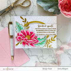 Stamp & Die & Stencil Bundle Dazzling Dahlia